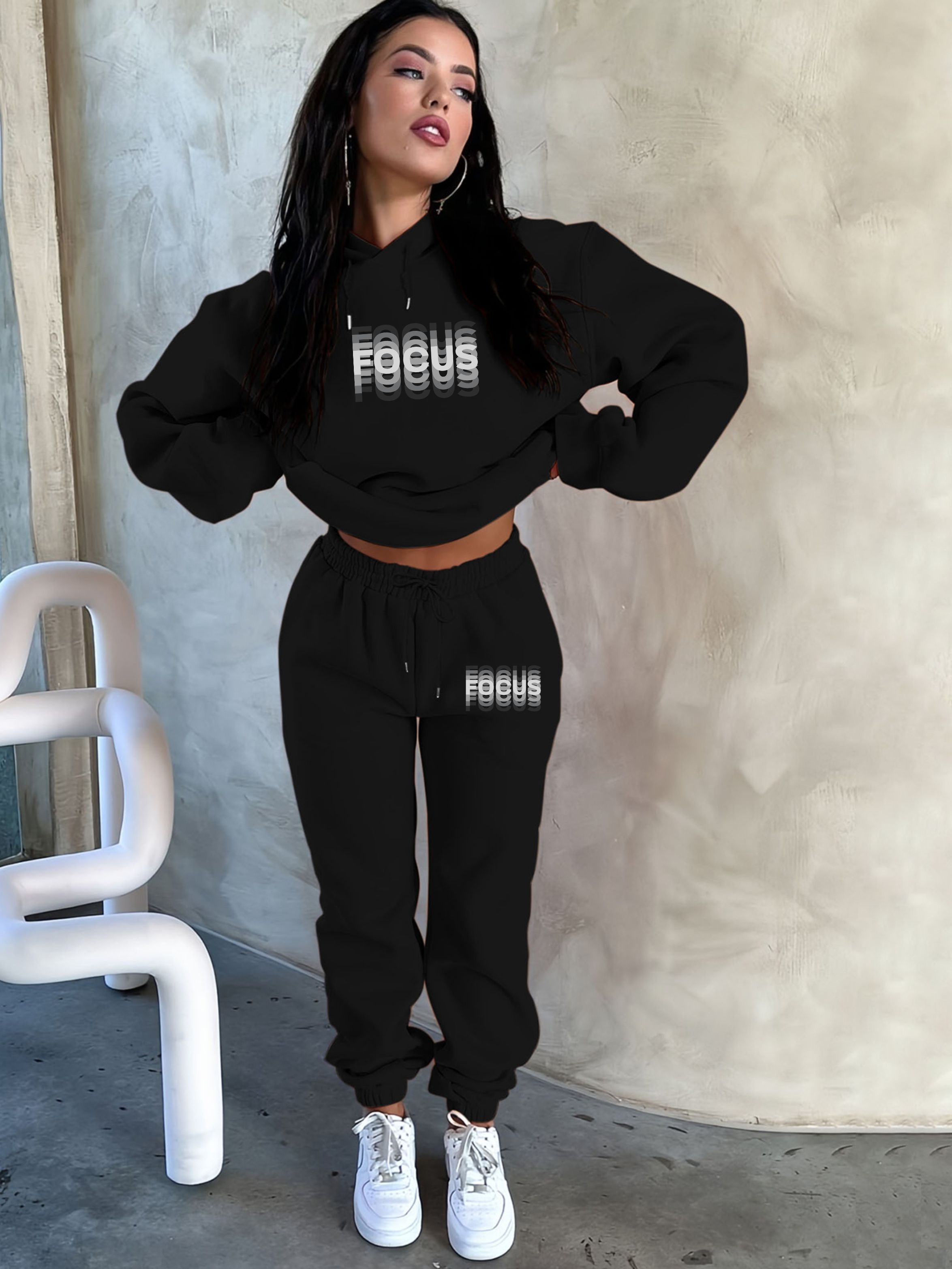 Women Fashion Style - Female Winter Warm Fleece Thick 2Pcs