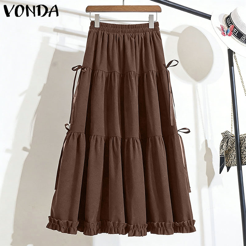 Women'S Fashion Kilt - Plus Size 5XL VONDA Women Elegant