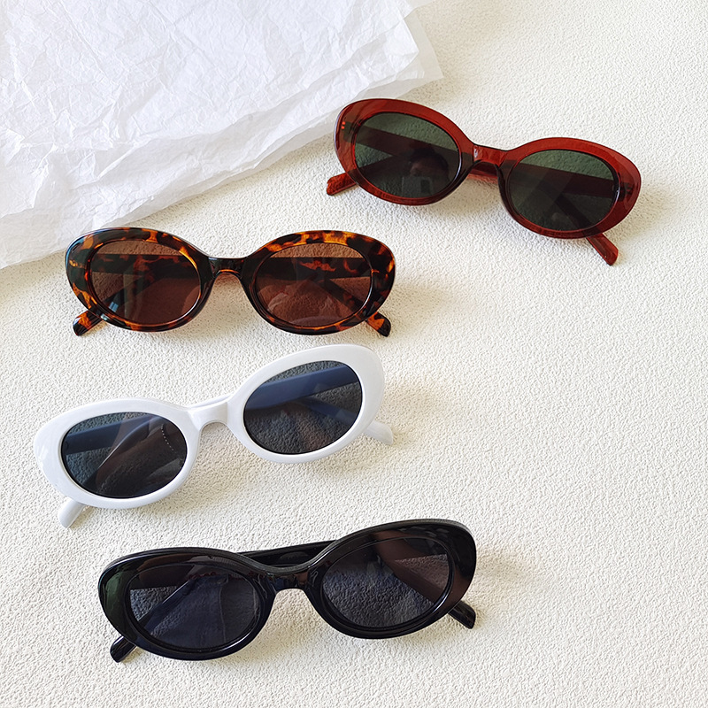 Women'S Fashion Eyeglasses - Vintage Small Oval Sunglasses for Women