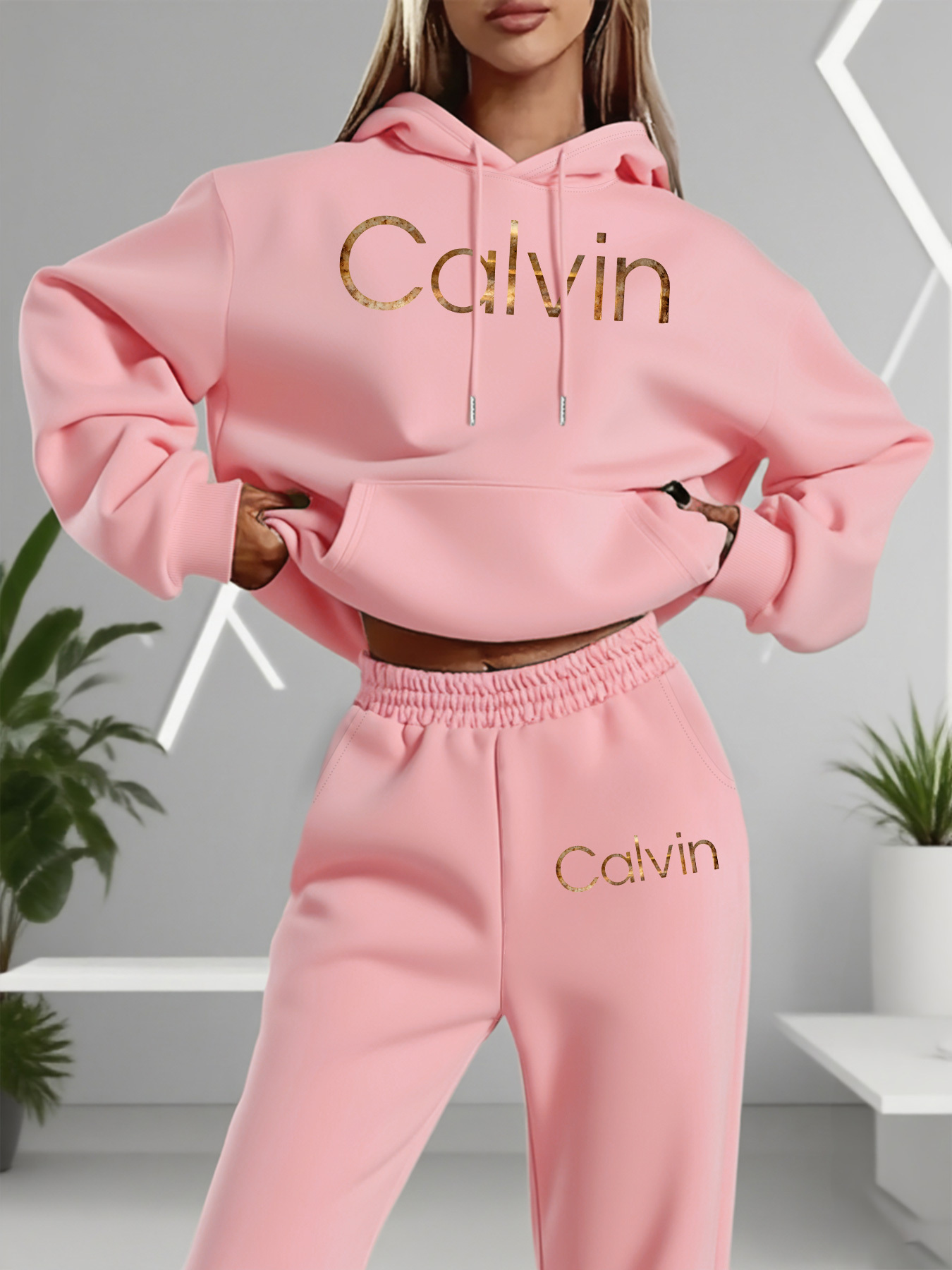 Women Fashion Style - Women's fashion pullover and pants set,