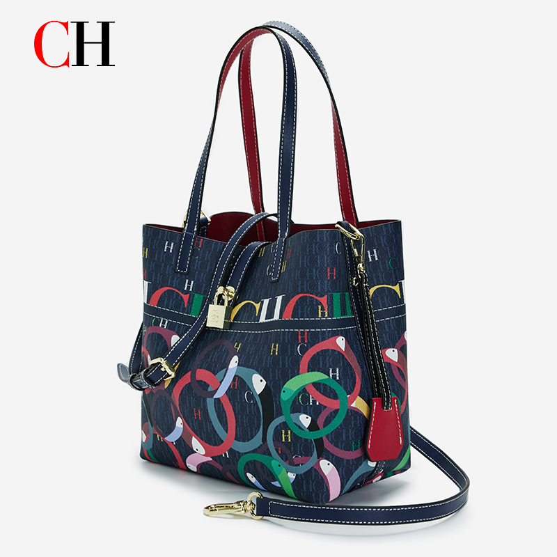 Women Fashion Handbags - CH Women Large Capacity Printed Tote