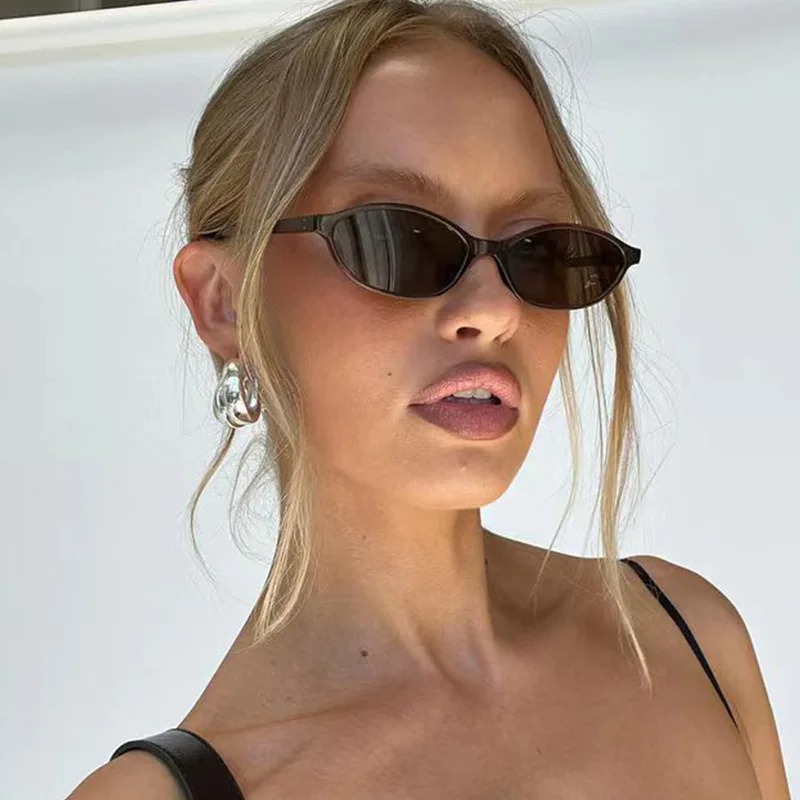 Women'S Fashion Eyeglasses - Retro Oval Frame Sunglasses Fashion Women