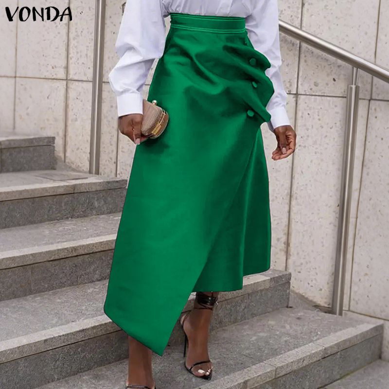Women'S Fashion Kilt - VONDA Plus Size 5XL Elegant Women