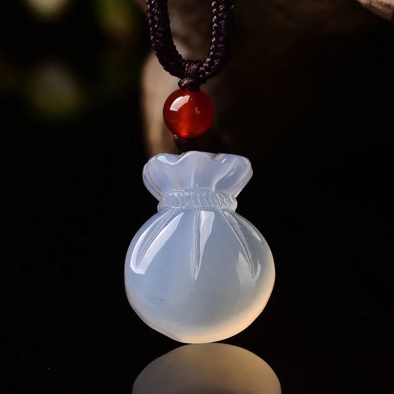 Natural Agate Blessing Bag Pen - Women Fashion Handbags recension och pris