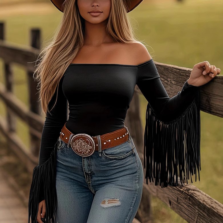 Women Clothes Blouse Fringe De - Women Fashion Style recension och pris
