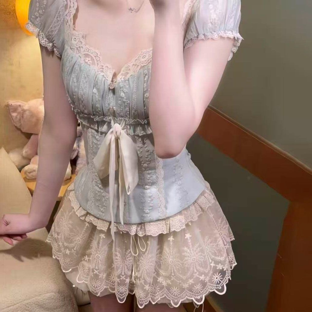 Elegant Lolita Party Skirt Set - Women'S Fashion Kilt recension och pris
