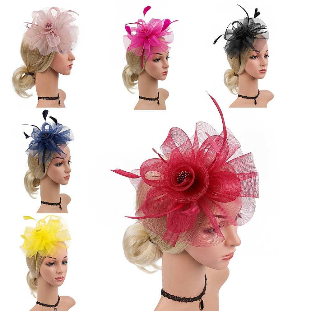 Feathers Ribbon Fascinator Hat - Women'S Fashion Kentucky Derby recension och pris