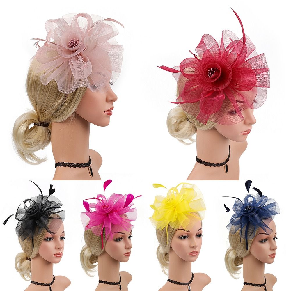 Feathers Ribbon Fascinator Hat - Women'S Fashion Kentucky Derby recension och pris