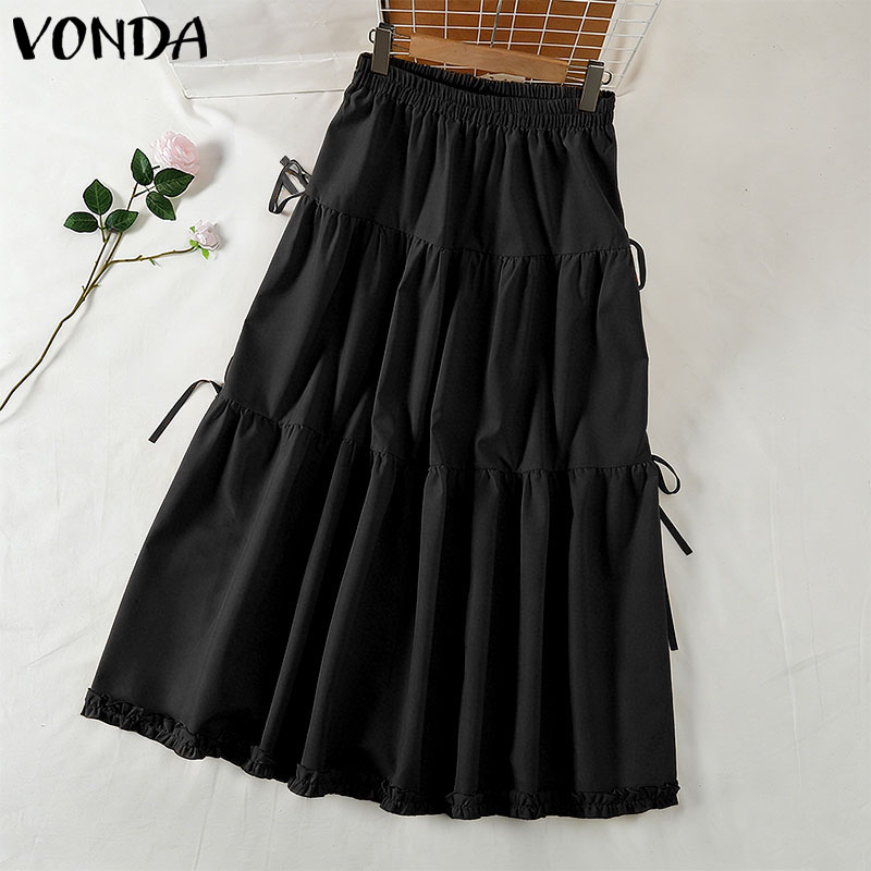 Plus Size 5XL VONDA Women Eleg - Women'S Fashion Kilt recension och pris