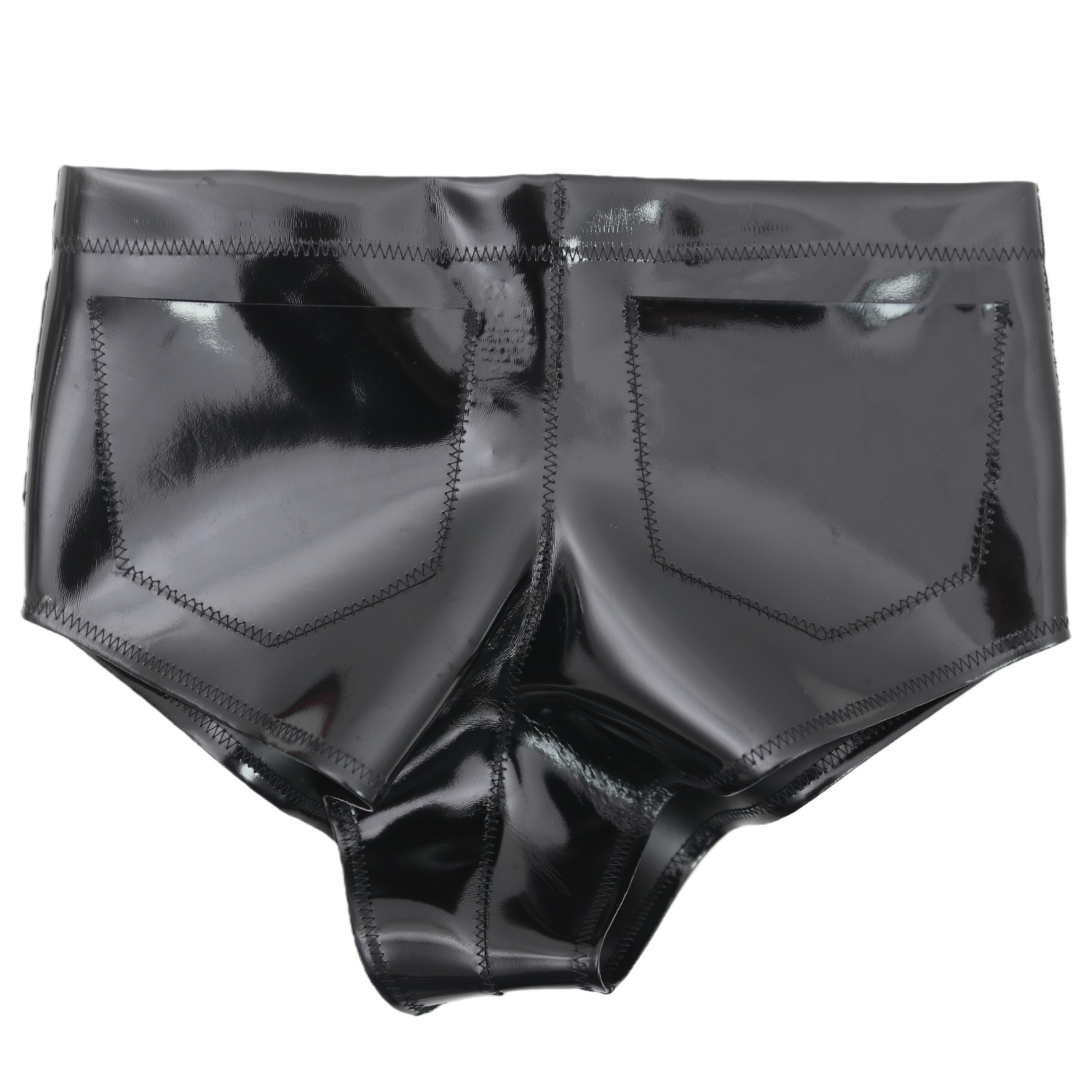 Women Men Glossy Pocket Shorts - Women Fashion Style recension och pris