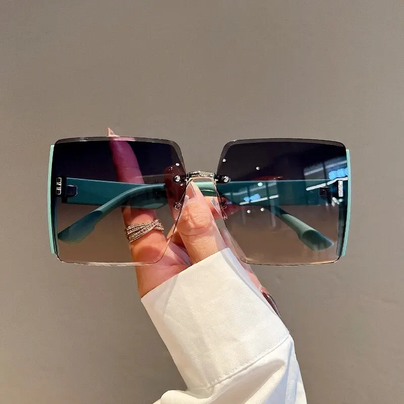 New Square Frameless Retro Sun - Women'S Fashion Eyewear recension och pris