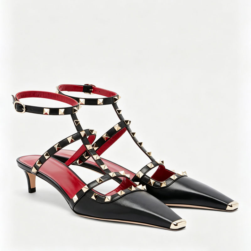 2026 Women's Rivet Low Heel Sq - Women'S Fashion Show recension och pris