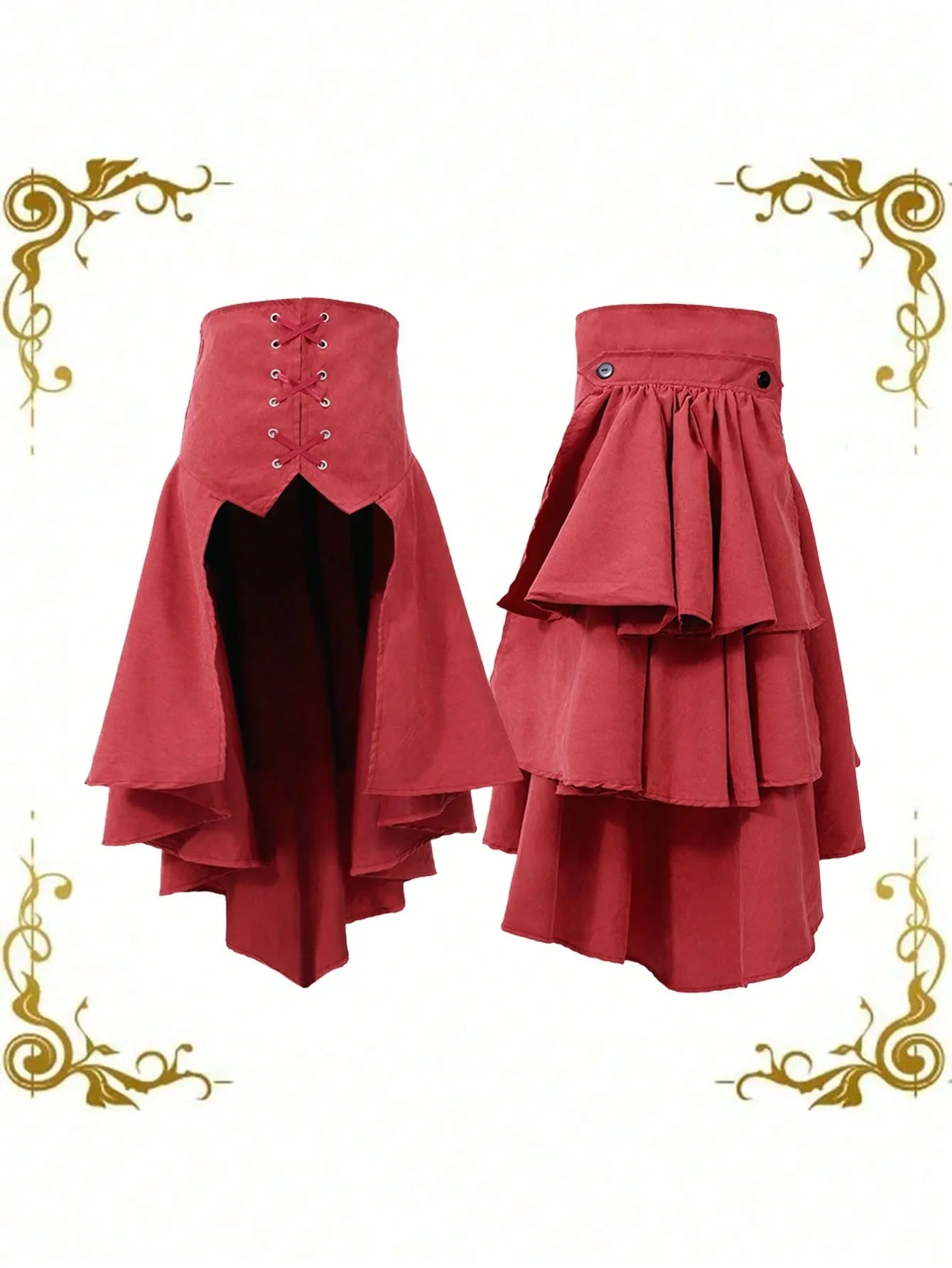 Detachable Overskirt Women Pun - Women'S Fashion Kilt recension och pris