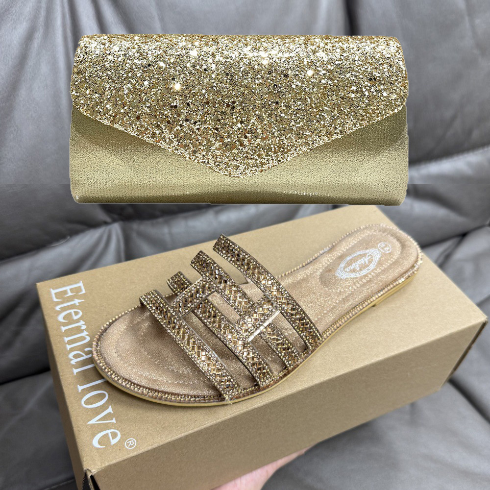 Summer New Bronze Rhinestone S - Women Fashion Handbags recension och pris