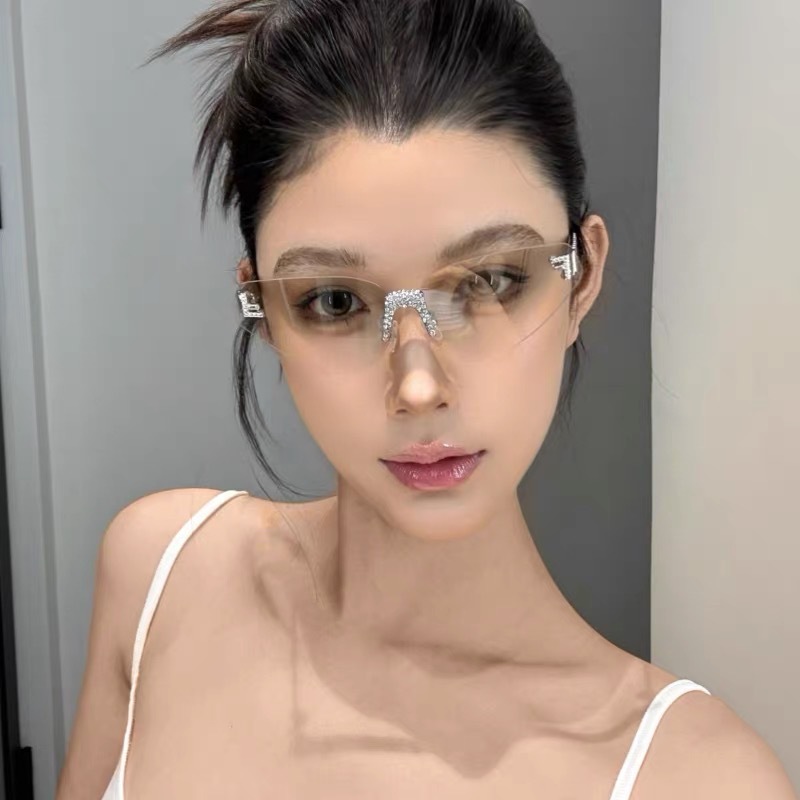 Women's Sexy Cat Eye Rimless R - Women'S Fashion Eyeglasses recension och pris