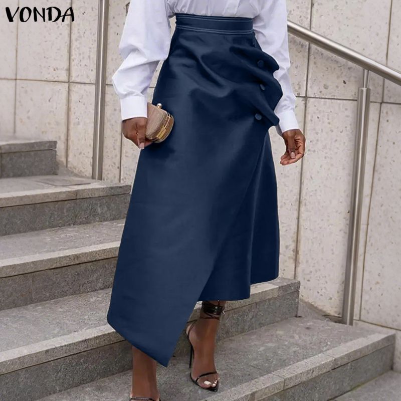 VONDA Plus Size 5XL Elegant Wo - Women'S Fashion Kilt recension och pris