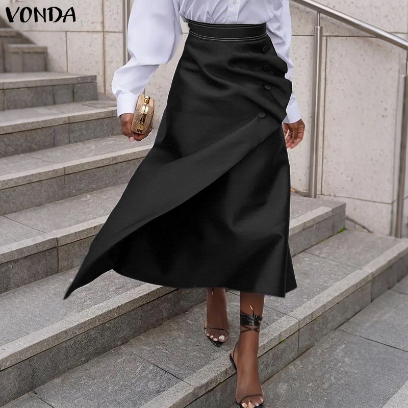 VONDA Plus Size 5XL Elegant Wo - Women'S Fashion Kilt recension och pris
