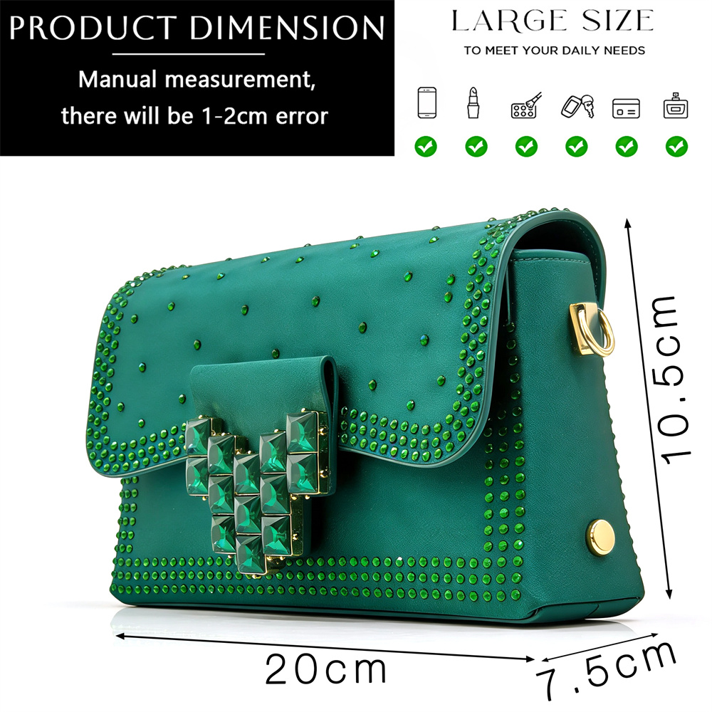Elegant Women's Purple Rhinest - Women Fashion Handbags recension och pris