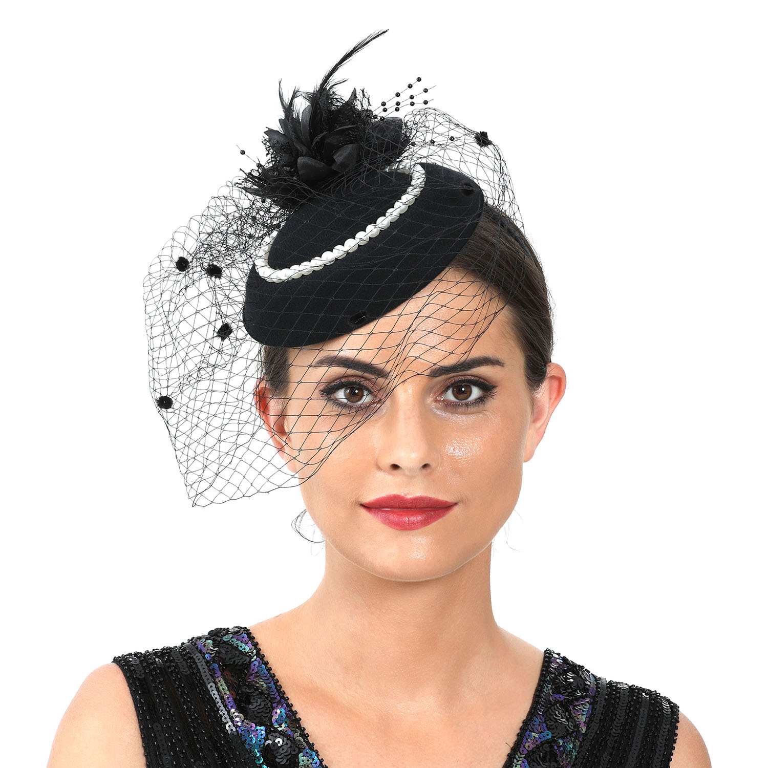 Women Feather Fascinator Hat w - Women'S Fashion Kentucky Derby recension och pris