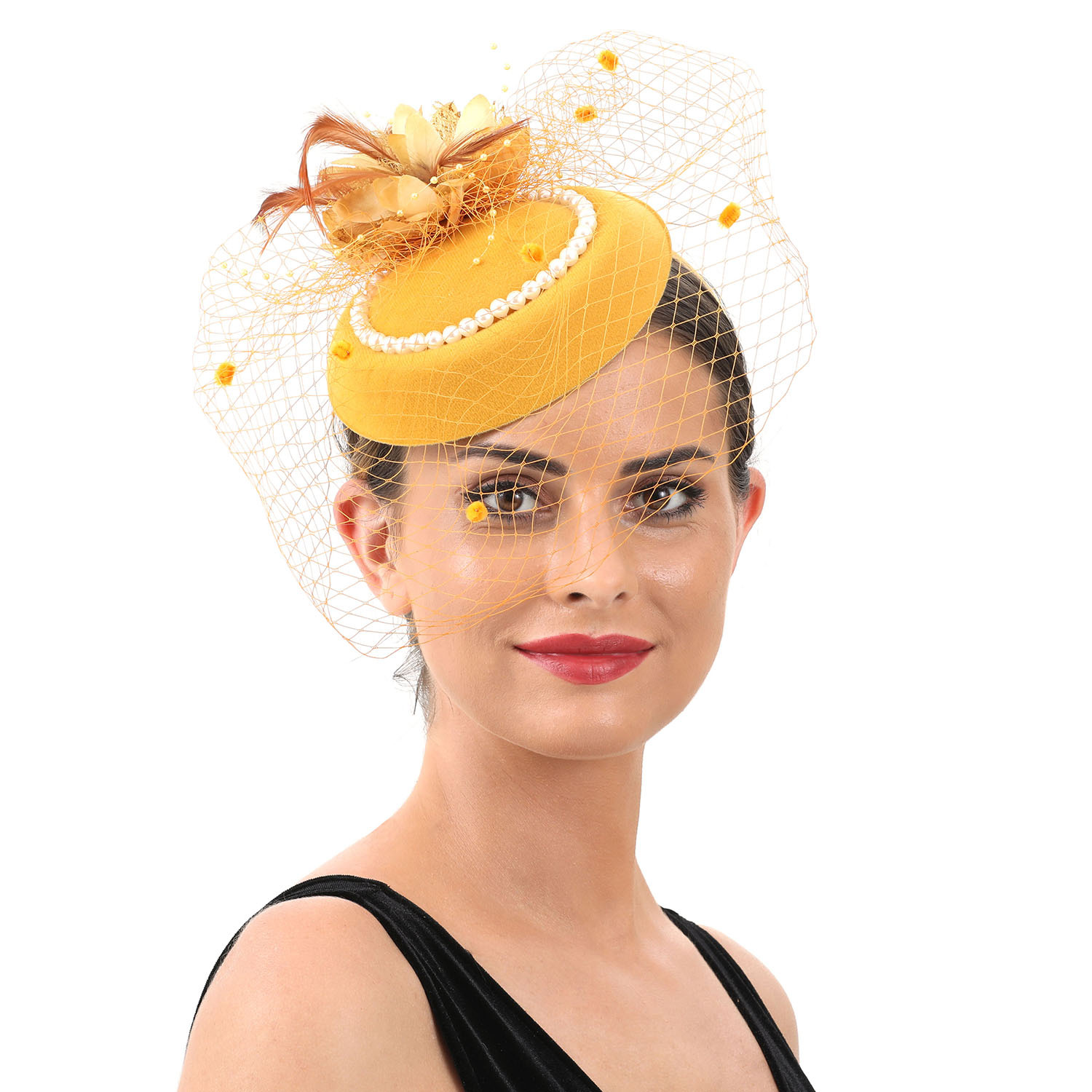 Women Feather Fascinator Hat w - Women'S Fashion Kentucky Derby recension och pris
